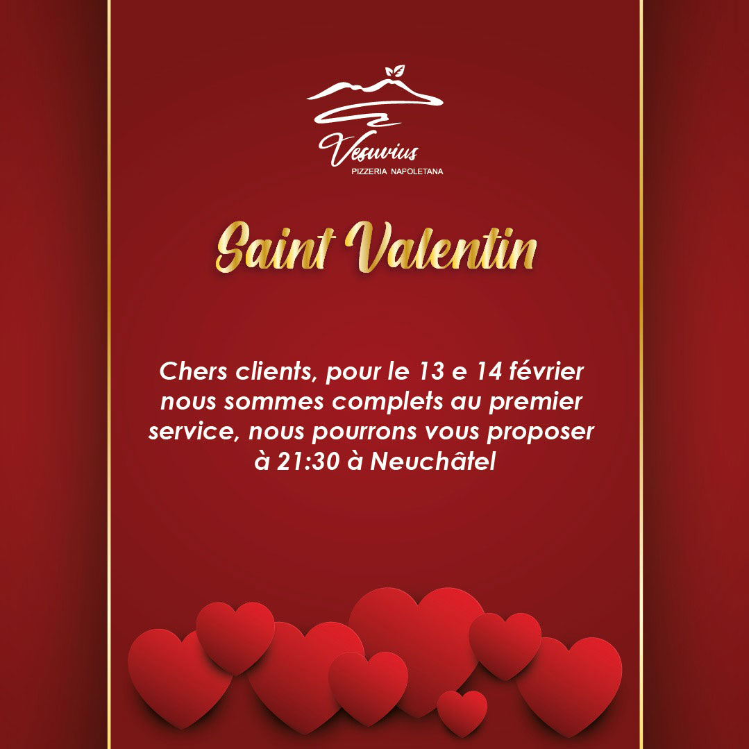 Menu Saint Valentin
